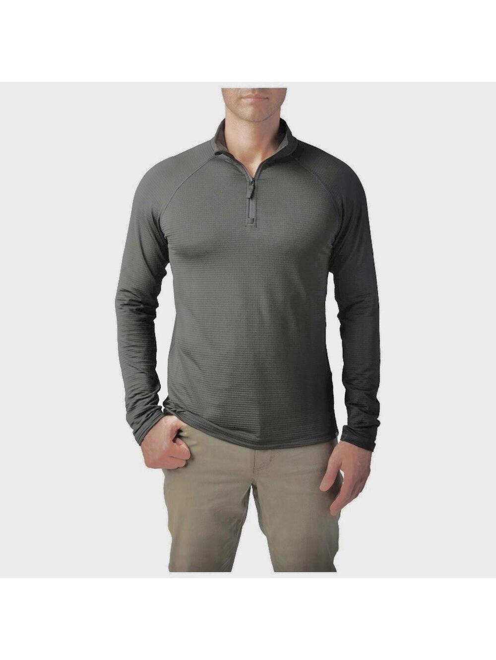 5.11 Tactical Men’s Sz S‎ Stratos 1/4 Zip Pullover Thermal Waffle Gray Mid Layer
